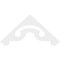 Ekena Millwork Pitch Northwest Architectural Grade PVC Gable Pediment, 60"W x 27 1/2"H x 1"P (11/12) GPP060X028X100NOR - alternate 3
